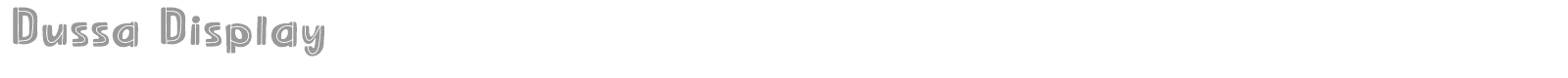 Dussa font preview